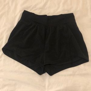 Lululemon Black High Rise Running Shorts